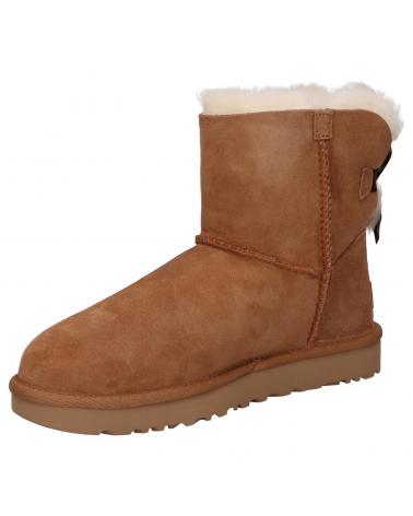 Stivaletti per Donna UGG 1016501 MINI BAILEY BOW II 6 CHESTNUT