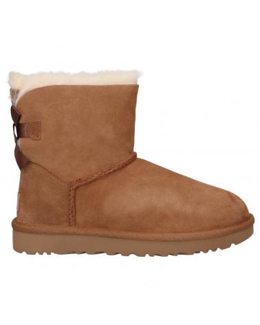 Stivaletti per Donna UGG 1016501 MINI BAILEY BOW II 6 CHESTNUT