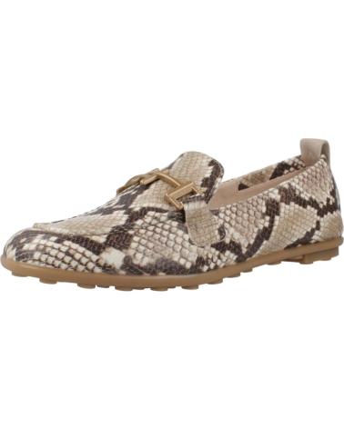 Mocassini per Donna HISPANITAS MOCASINES MUJER MODELO HV254027 COLOR ANIMAL PRINT TAUPE