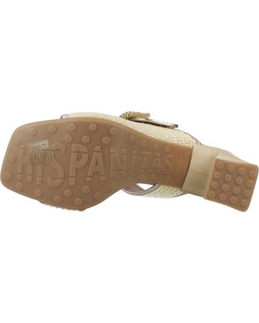 Woman Sandals HISPANITAS SANDALIAS MUJER MODELO RHV254048 COLOR MARRON CLARO LATTE