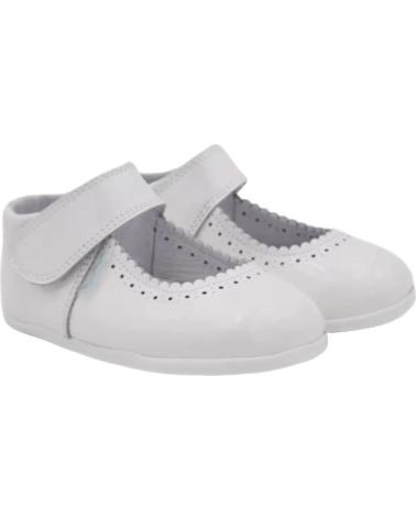 Sapatos de Menina ANGELITOS ZAPATOS 541 MERCEDITAS RESPETUOSA CHAROL BLANCO