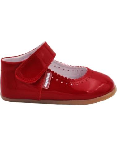 Sapatos de Menina ANGELITOS ZAPATOS 541 MERCEDITAS RESPETUOSA CHAROL ROJO