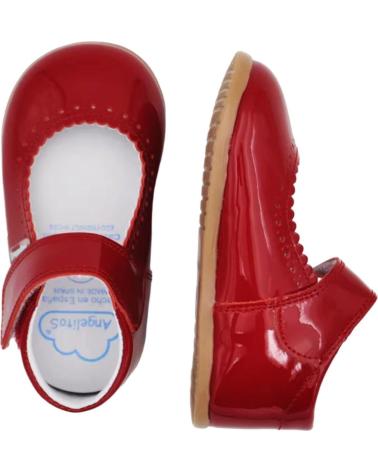 Sapatos de Menina ANGELITOS ZAPATOS 541 MERCEDITAS RESPETUOSA CHAROL ROJO