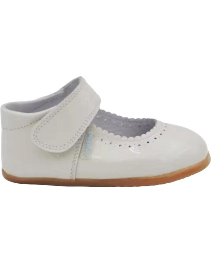 Sapatos de Menina ANGELITOS ZAPATOS 541 MERCEDITAS RESPETUOSA CHAROL BEIGE
