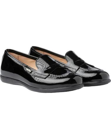 Mocassini per Bambina e Bambino ANGELITOS ZAPATOS 468 MOCASIN CHAROL COLEGIO NEGRO