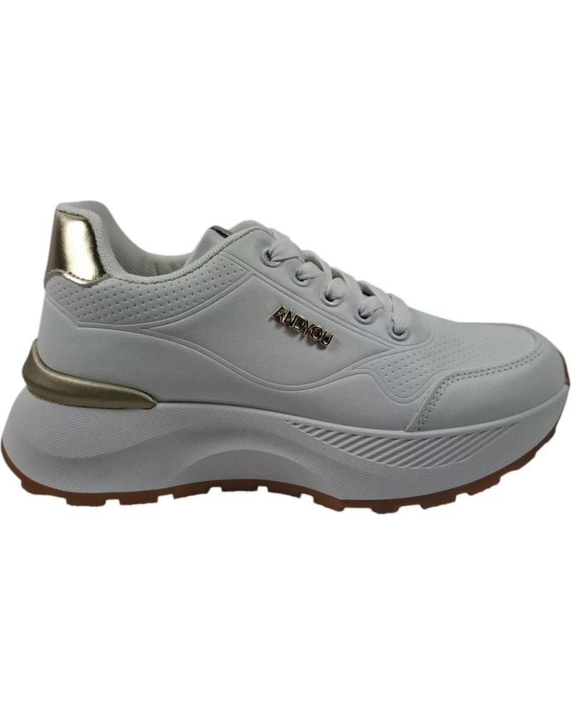 Sportivo-De-Mujer-TIMBOS-DEPORTIVA-DE-MUJER-BLANCO-ORO-131061-AMARILLO