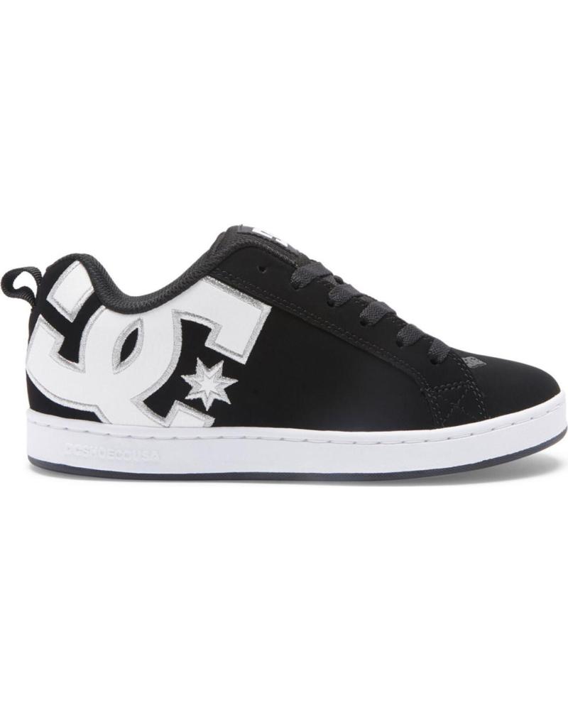 Sportif pour Homme et Femme et Fille et Garçon DC SHOES ZAPATILLAS COURT GRAFFIK SHOE BLACK MULTICOLOR