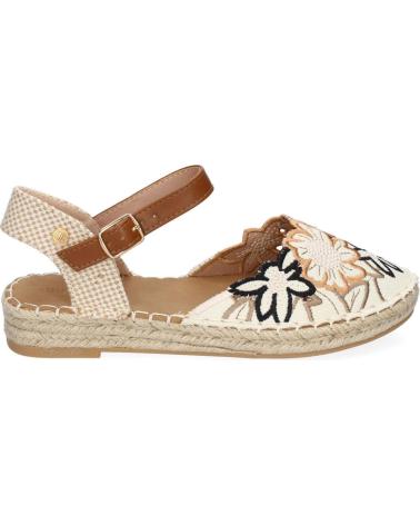 Woman Sandals PUNTOSALAO SANDALIAS PLANAS EN YUTE PARA MUJER PALA BORDADA FLORAL COLO VARIOS COLORES