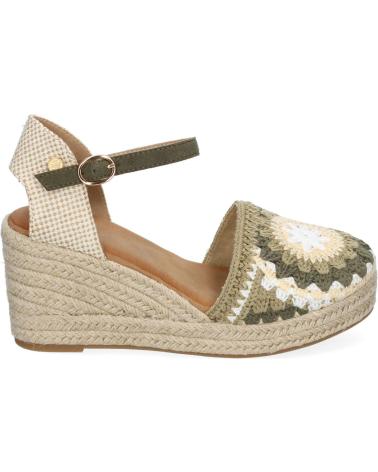 Woman Sandals PUNTOSALAO SANDALIAS DE CUNA MEDIA EN YUTE PALA BORDADO FLORAL PARA MUJ VARIOS COLORES