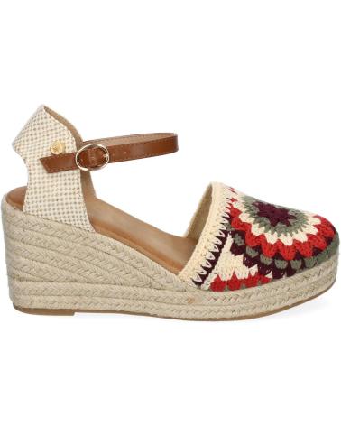 Woman Sandals PUNTOSALAO SANDALIAS DE CUNA MEDIA EN YUTE PALA BORDADO FLORAL PARA MUJ VARIOS COLORES