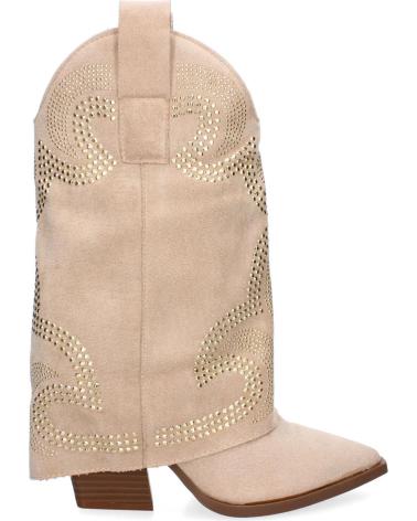 Bottes pour Femme PUNTOSALAO BOTINES DE TACON COMODO ESTILO CAMPERO POLAINA PARA MUJER CO VARIOS COLORES