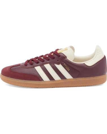 Esportes  de Mulher ADIDAS SAMBA OG WOMAN ID0477 MAROON-CREWHT-GOLD - 36 2-3 BURGUNDY