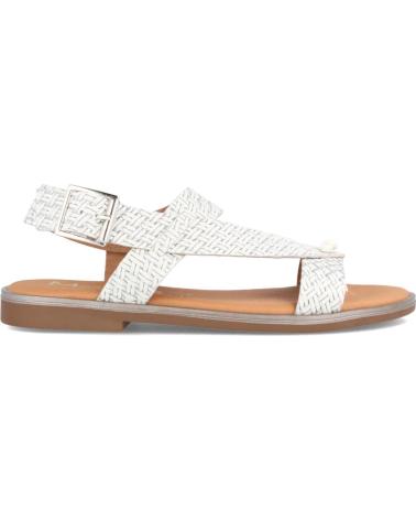 Sandálias de Mulher MARILA SANDALIAS PARA MUJER PLANA ESTILO ROMANO AURA BLANCO