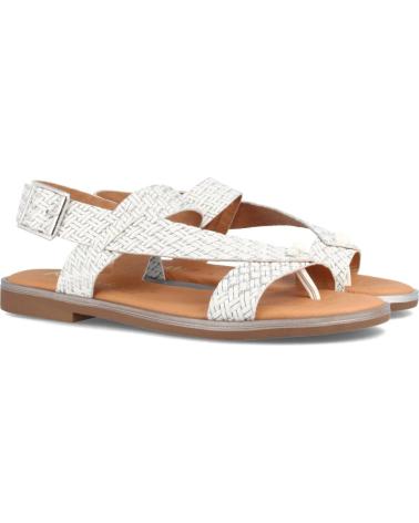 Sandálias de Mulher MARILA SANDALIAS PARA MUJER PLANA ESTILO ROMANO AURA BLANCO