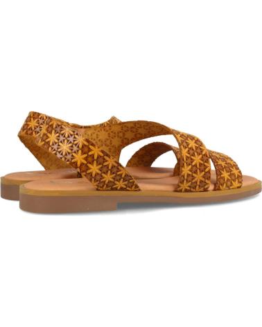 Sandálias de Mulher MARILA SANDALIA PARA MUJER PLANAS EN PIEL ARIAZA PANAMA AMARILLO