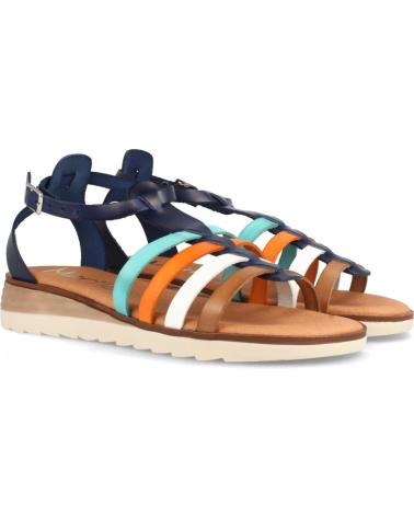 Sandalias de Mujer MARILA SANDALIAS PARA MUJER CON CUNA BAJA ESTILO CANGREJERA EN PIEL MARINO