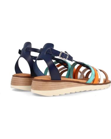 Sandalias de Mujer MARILA SANDALIAS PARA MUJER CON CUNA BAJA ESTILO CANGREJERA EN PIEL MARINO