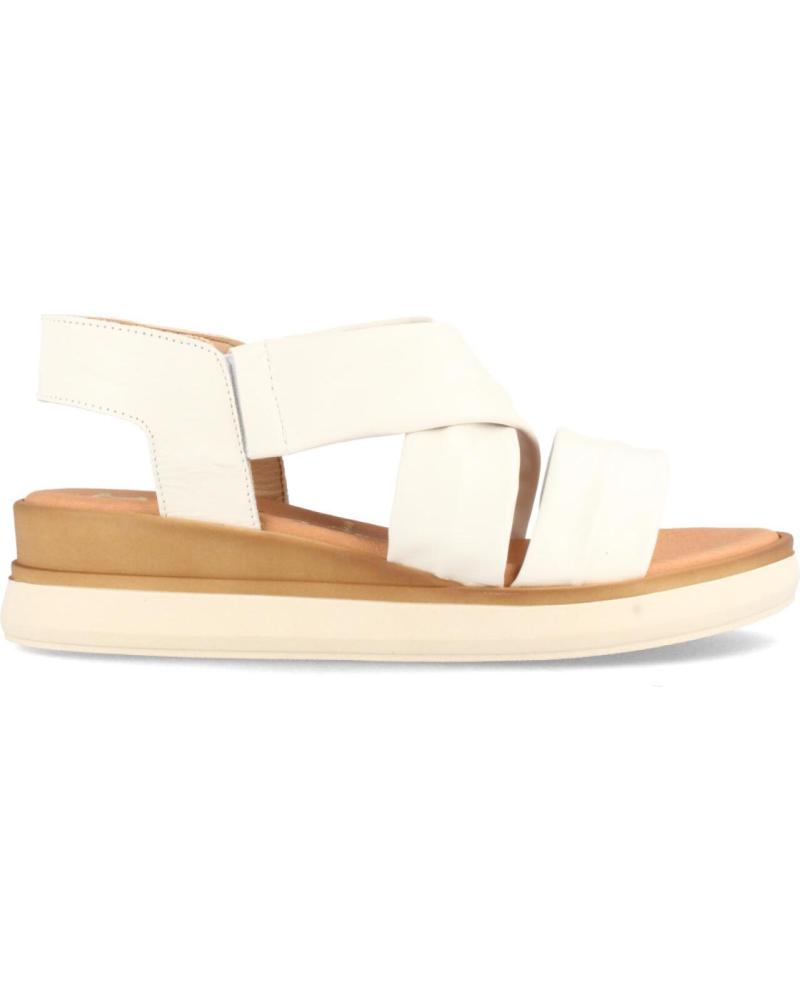 Sandali per Donna MARILA SANDALIA PARA MUJER CON CUNA EN PIEL DESIRED BLANCO