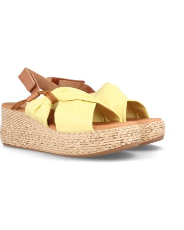 Woman Sandals MARILA SANDALIAS PARA MUJER CON PLATAFORMA EN PIEL FRANCA MIMOSA AMARILLO
