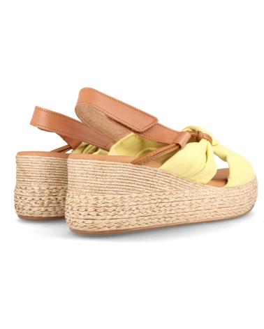 Woman Sandals MARILA SANDALIAS PARA MUJER CON PLATAFORMA EN PIEL FRANCA MIMOSA AMARILLO