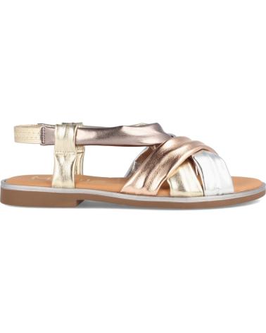 Woman Sandals MARILA SANDALIAS PARA MUJER PLANAS EN PIEL CORA MULTIMETAL