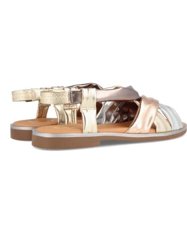 Woman Sandals MARILA SANDALIAS PARA MUJER PLANAS EN PIEL CORA MULTIMETAL