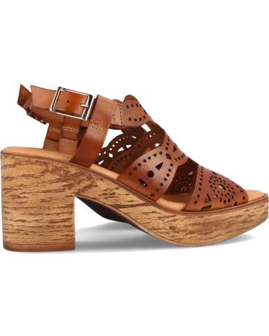 Woman Sandals MARILA SANDALIAS PARA MUJER CON TACON Y PLATAFORMA EN PIEL EVELYN A AVELLANA