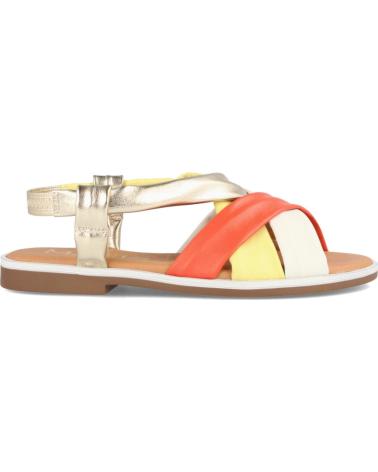 Sandalias de Mujer MARILA SANDALIAS PARA MUJER PLANAS EN PIEL CLEMENCIA MULTI NARANJA