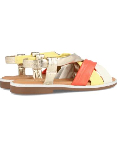 Sandalias de Mujer MARILA SANDALIAS PARA MUJER PLANAS EN PIEL CLEMENCIA MULTI NARANJA