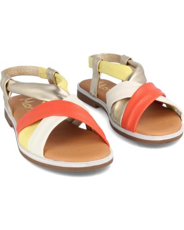 Sandalias de Mujer MARILA SANDALIAS PARA MUJER PLANAS EN PIEL CLEMENCIA MULTI NARANJA
