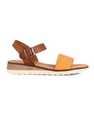 Sandalias de Mujer MARILA SANDALIA PARA MUJER CON CUNA EN PIEL BERNARDINA NARANJA
