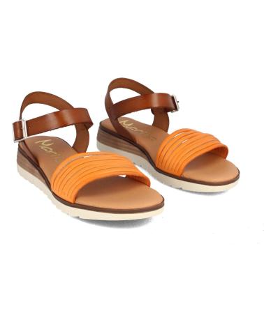 Sandalias de Mujer MARILA SANDALIA PARA MUJER CON CUNA EN PIEL BERNARDINA NARANJA