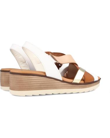 Sandalias de Mujer MARILA SANDALIA PARA MUJER CON CUNA MEDIA EN PIEL CELESTE MULTIBLAN BLANCO