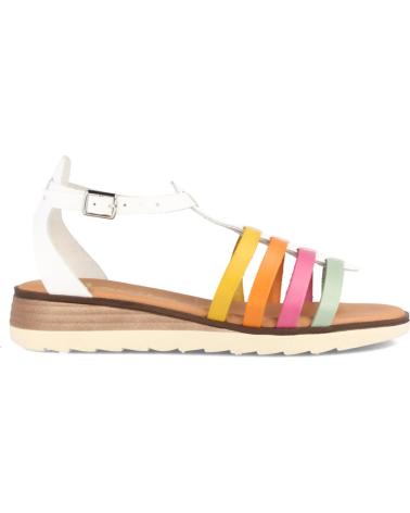 Sandalias de Mujer MARILA SANDALIAS PARA MUJER CON CUNA BAJA ESTILO CANGREJERA EN PIEL BLANCO