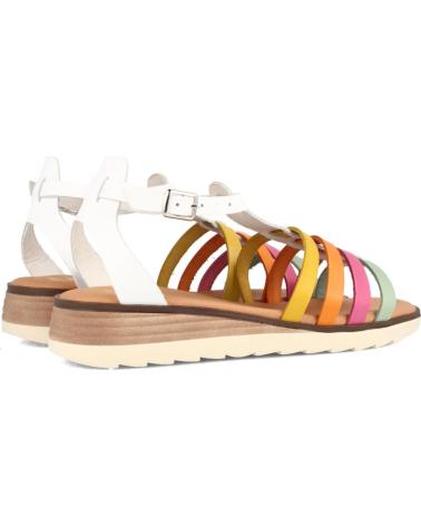 Sandalen für Damen MARILA SANDALIAS PARA MUJER CON CUNA BAJA ESTILO CANGREJERA EN PIEL BLANCO