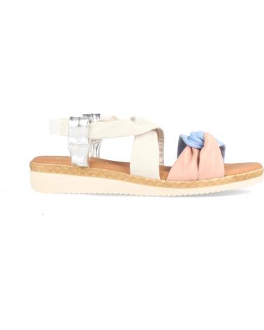 Sandalias de Mujer MARILA SANDALIA CONFORT CON CUNA MEDIA FABRICADA EN PIEL MULTIPASTE ROSA