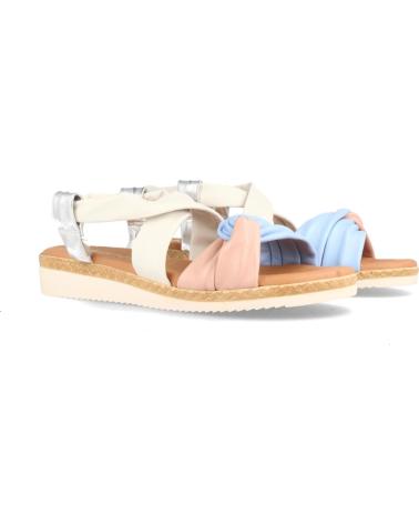 Sandalen für Damen MARILA SANDALIA CONFORT CON CUNA MEDIA FABRICADA EN PIEL MULTIPASTE ROSA