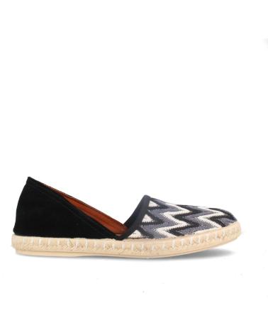 Sapatos de Mulher MARILA ALPARGATA PARA MUJER COMBINADA EN SERRAJE Y TEXTIL COLOR NEG NEGRO