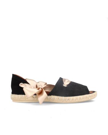 Scarpe per Donna MARILA ALPARGATAS PARA MUJER EN SERRAJE CON LAZADA Y PISO YUTE LOAN NEGRO