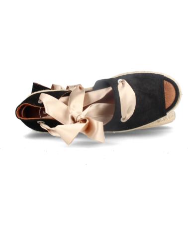 Scarpe per Donna MARILA ALPARGATAS PARA MUJER EN SERRAJE CON LAZADA Y PISO YUTE LOAN NEGRO