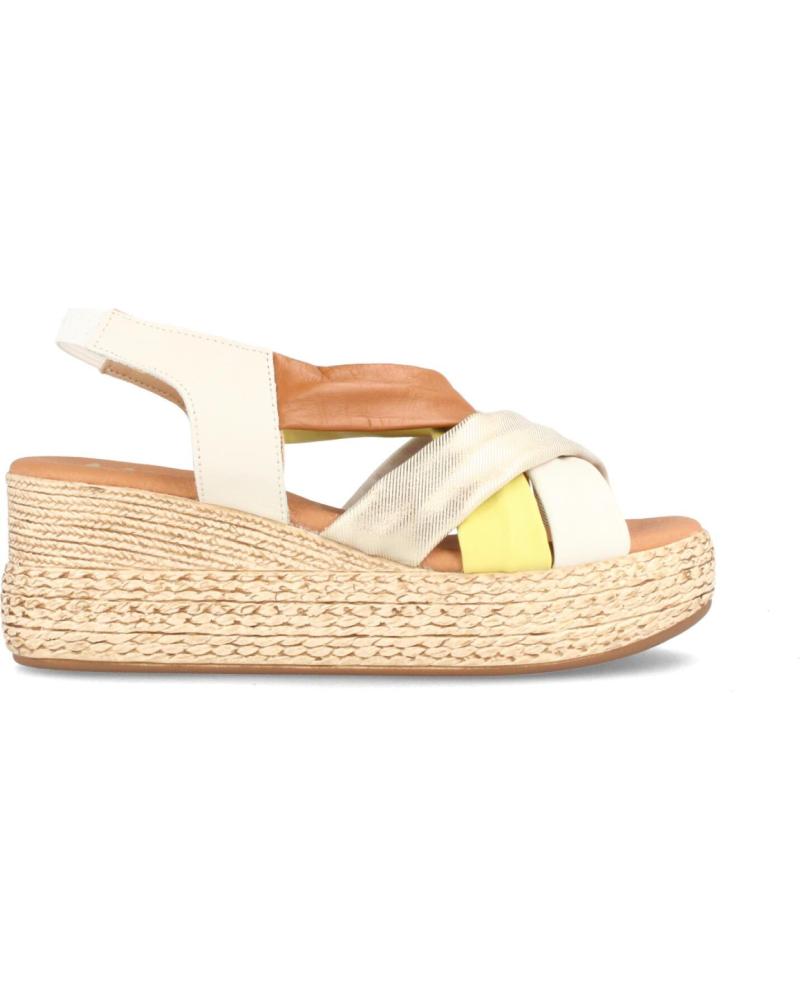 Sandalen für Damen MARILA SANDALIAS PARA MUJER CON PLATAFORMA EN PIEL COVADONGA MULTIN BLANCO