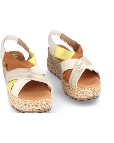 Sandalen für Damen MARILA SANDALIAS PARA MUJER CON PLATAFORMA EN PIEL COVADONGA MULTIN BLANCO