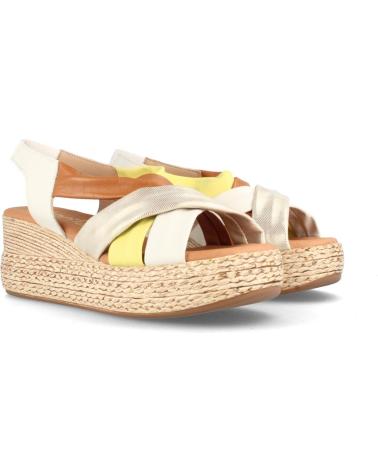 Sandalen für Damen MARILA SANDALIAS PARA MUJER CON PLATAFORMA EN PIEL COVADONGA MULTIN BLANCO