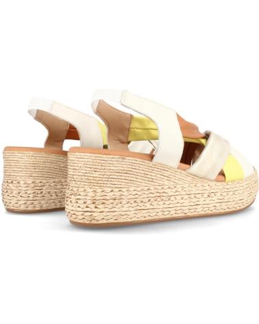 Sandalen für Damen MARILA SANDALIAS PARA MUJER CON PLATAFORMA EN PIEL COVADONGA MULTIN BLANCO