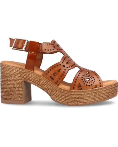 Woman Sandals MARILA SANDALIAS PARA MUJER CON TACON Y PLATAFORMA EN PIEL BEGA AVE AVELLANA
