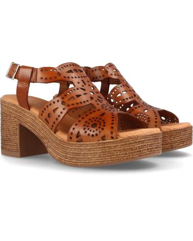 Woman Sandals MARILA SANDALIAS PARA MUJER CON TACON Y PLATAFORMA EN PIEL BEGA AVE AVELLANA