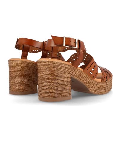 Woman Sandals MARILA SANDALIAS PARA MUJER CON TACON Y PLATAFORMA EN PIEL BEGA AVE AVELLANA