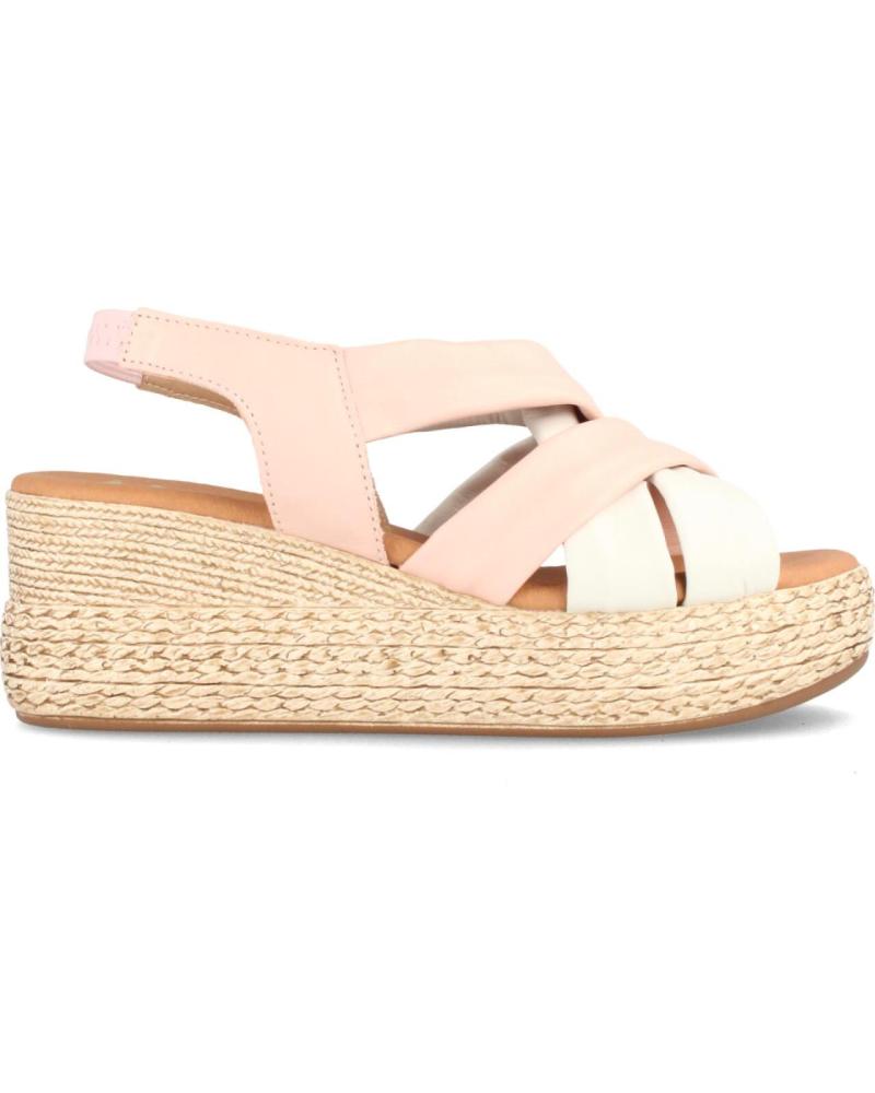 Woman Sandals MARILA SANDALIAS PARA MUJER CON PLATAFORMA EN PIEL COVADONGA MULTIR ROSA