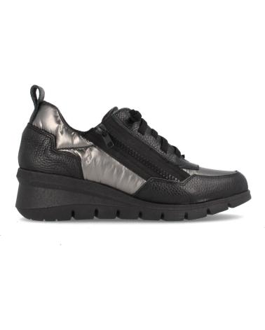Deportivas de Mujer MARILA SNEAKER DE PIEL PARA MUJER CON PLANTILLA ACOLCHADA Y EXTRAIB NEGRO