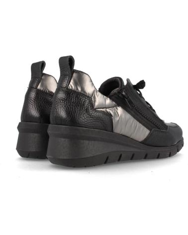 Deportivas de Mujer MARILA SNEAKER DE PIEL PARA MUJER CON PLANTILLA ACOLCHADA Y EXTRAIB NEGRO